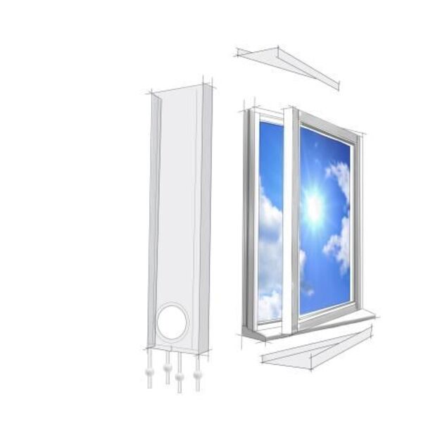Lifetime Air universalios lango tarpinės mobiliam oro kondicionieriui