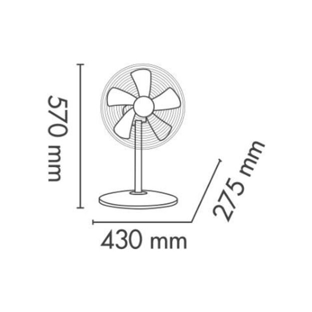 Ventiliatorius Argo Tablo Evo White